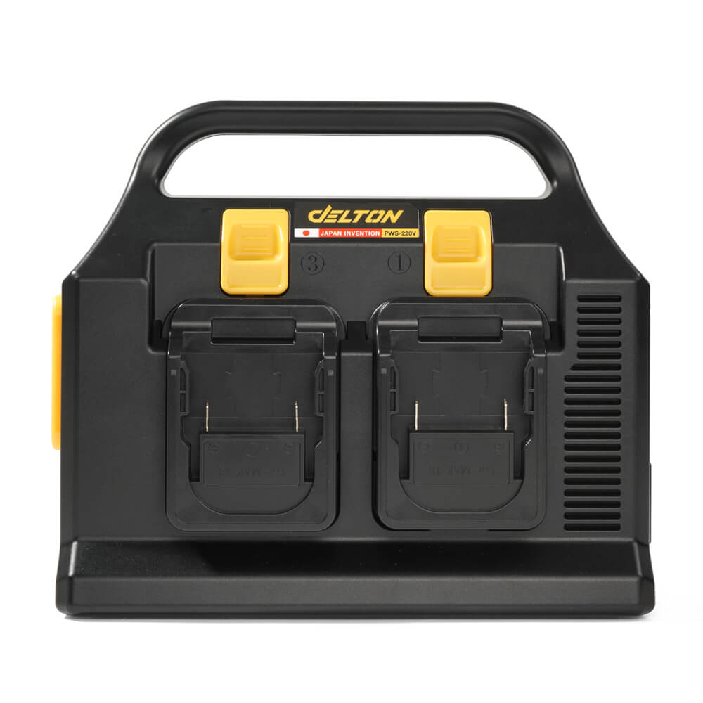 หัวแปลงปลั๊กไฟ (พร้อมแบตเตอรี่) DELTON รุ่น PWS-220V ULTRAFLEX 20V 4AH_6
